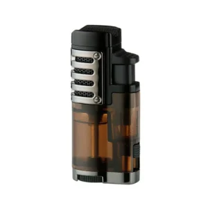Upaljač Eurojet PVC 3 Jet + Bušač - Smeđi