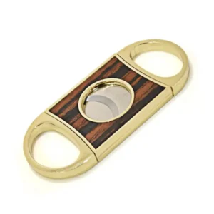 Cigar Cutter S Gold + Wood R-56