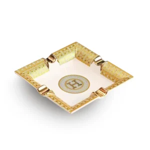 Ashtray S Ceramic H-Gold - 20 x 20 cm
